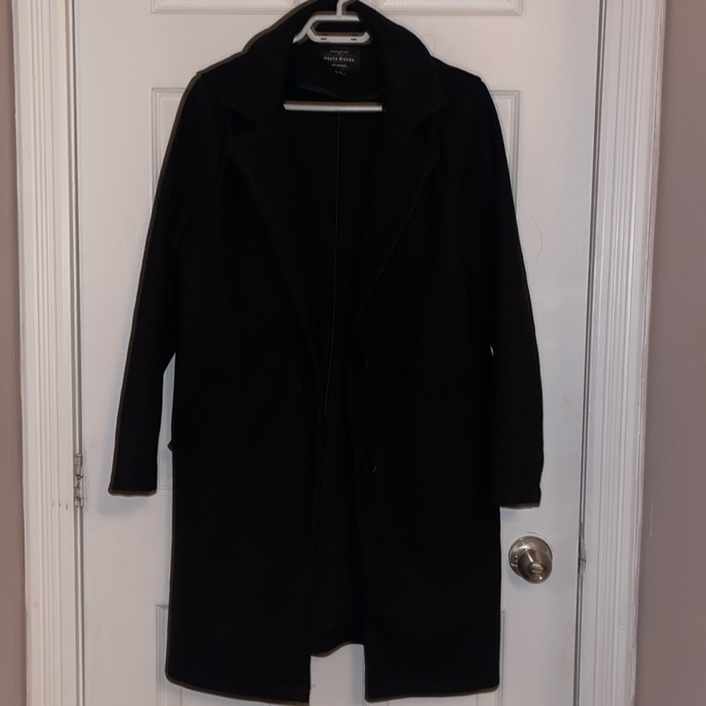 Black peacoat